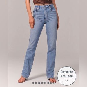 Abercrombie and Fitch Ultra High Rise 90s Straight Jean